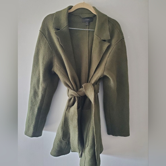 J.Crew Boiled Wool Wrap Coat - Picture 5 of 8